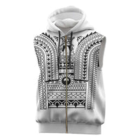 Philippines Igorot Tribal Art Tattoo White Sleeveless Zip Hoodie - Polynesian Pride