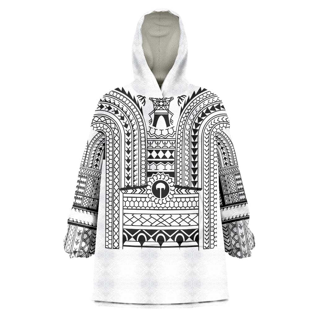 Philippines Igorot Tribal Art Tattoo White Wearable Blanket Hoodie - Polynesian Pride