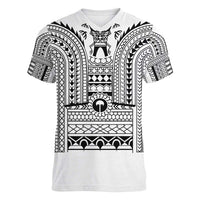 Philippines Igorot Tribal Art Tattoo White Women V-Neck T-Shirt - Polynesian Pride