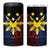 Philippines Sun Star 4 in 1 Can Cooler Tumbler Igorot Tribal Inspiration - Polynesian Pride