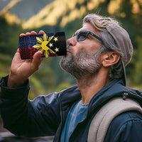 Philippines Sun Star 4 in 1 Can Cooler Tumbler Igorot Tribal Inspiration - Polynesian Pride