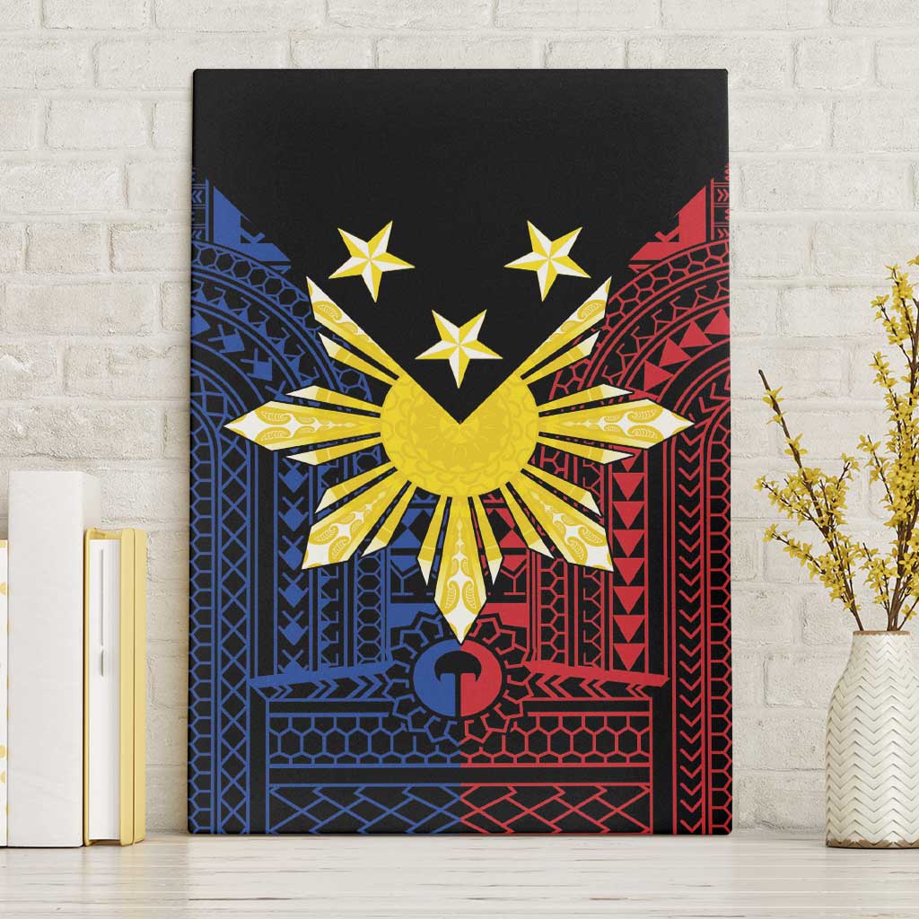 Philippines Sun Star Canvas Wall Art Igorot Tribal Inspiration - Polynesian Pride