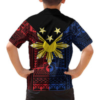 Philippines Sun Star Family Matching Tank Maxi Dress and Hawaiian Shirt Igorot Tribal Inspiration - Polynesian Pride