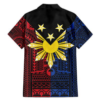 Philippines Sun Star Family Matching Tank Maxi Dress and Hawaiian Shirt Igorot Tribal Inspiration - Polynesian Pride
