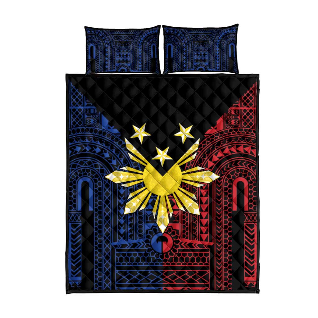 Philippines Sun Star Quilt Bed Set Igorot Tribal Inspiration - Polynesian Pride