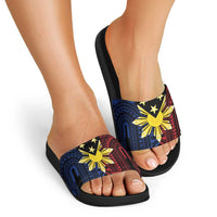 Philippines Sun Star Slide Sandals Igorot Tribal Inspiration - Polynesian Pride