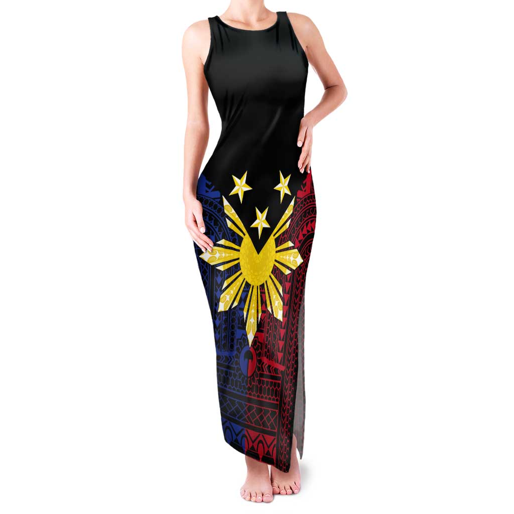 Philippines Sun Star Tank Maxi Dress Igorot Tribal Inspiration - Polynesian Pride