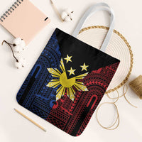 Philippines Sun Star Tote Bag Igorot Tribal Inspiration - Polynesian Pride