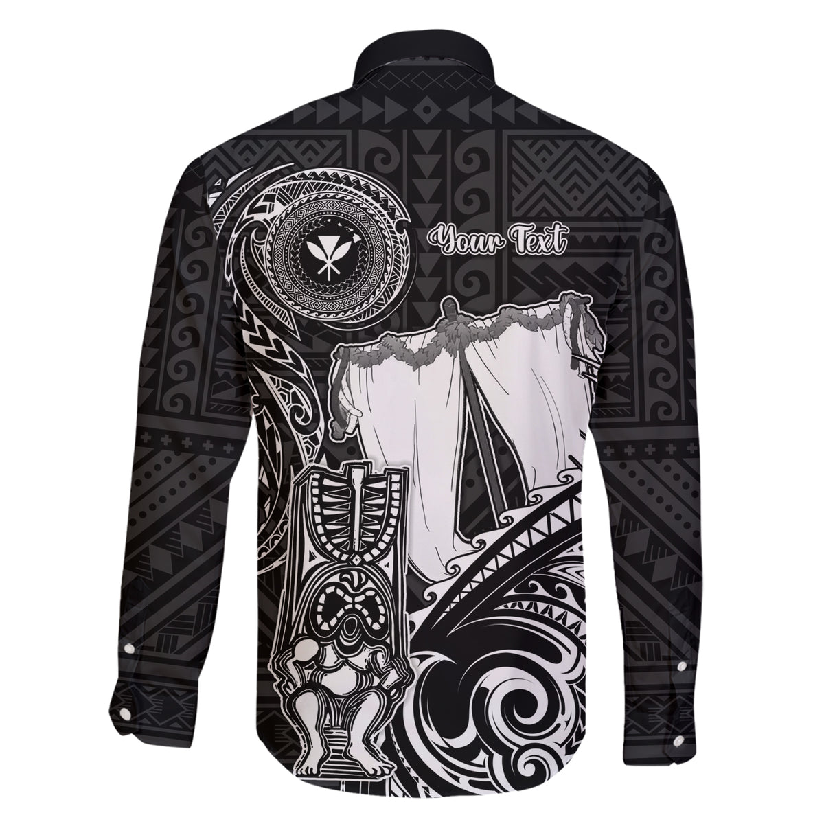 Personalized Hawaii Makahiki Season Family Matching Short Sleeve Bodycon Dress and Hawaiian Shirt Akua Loa Polynesian Pattern LT05 - Polynesian Pride