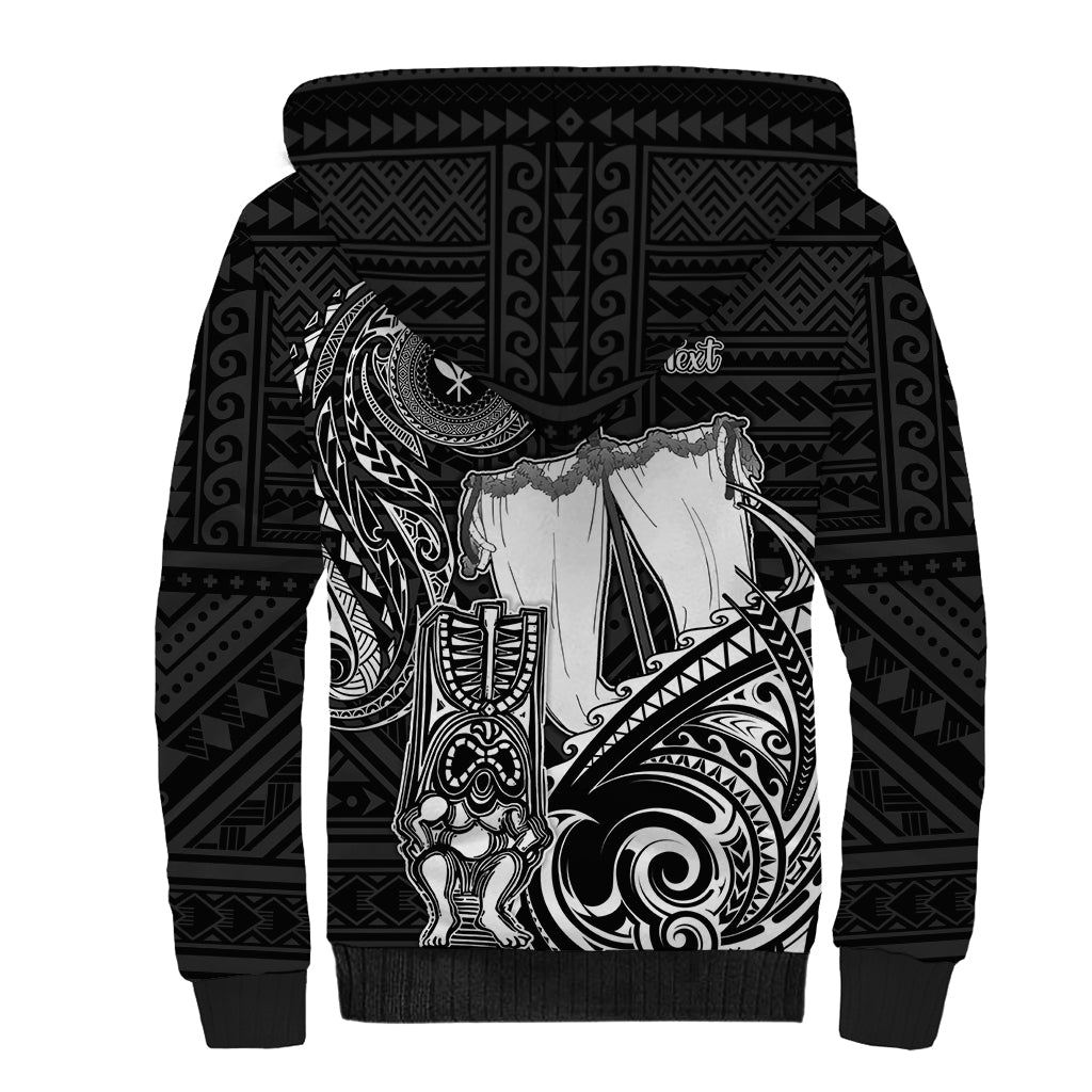 Personalized Hawaii Makahiki Season Sherpa Hoodie Akua Loa Polynesian Pattern LT05 - Polynesian Pride