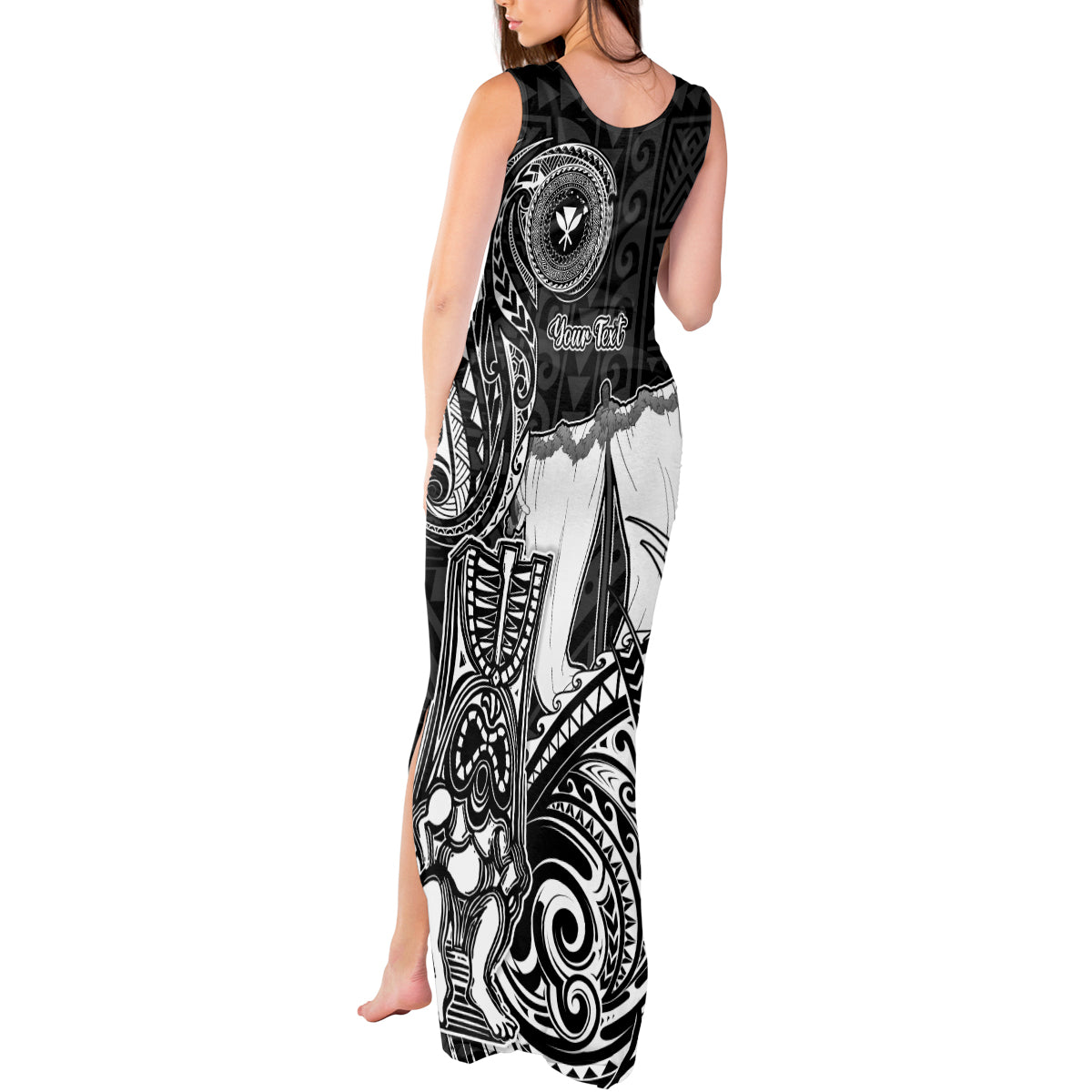 Personalized Hawaii Makahiki Season Tank Maxi Dress Akua Loa Polynesian Pattern LT05 - Polynesian Pride