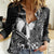 Personalized Hawaii Makahiki Season Women Casual Shirt Akua Loa Polynesian Pattern LT05 Female Black - Polynesian Pride
