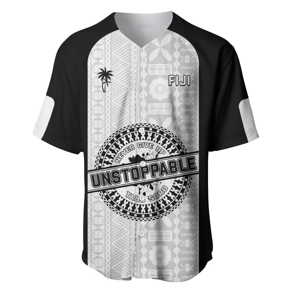 Personalized Fiji Obstacle Race 2023 Baseball Jersey Never Give Up LT05 Black - Polynesian Pride