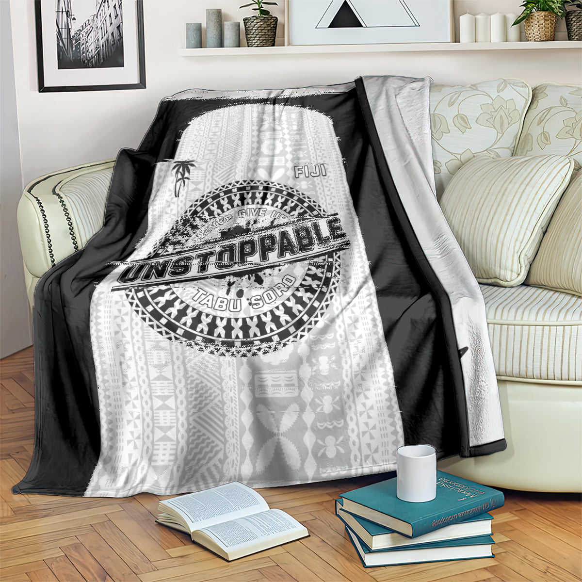 Fiji Obstacle Race 2023 Blanket Never Give Up LT05 - Polynesian Pride