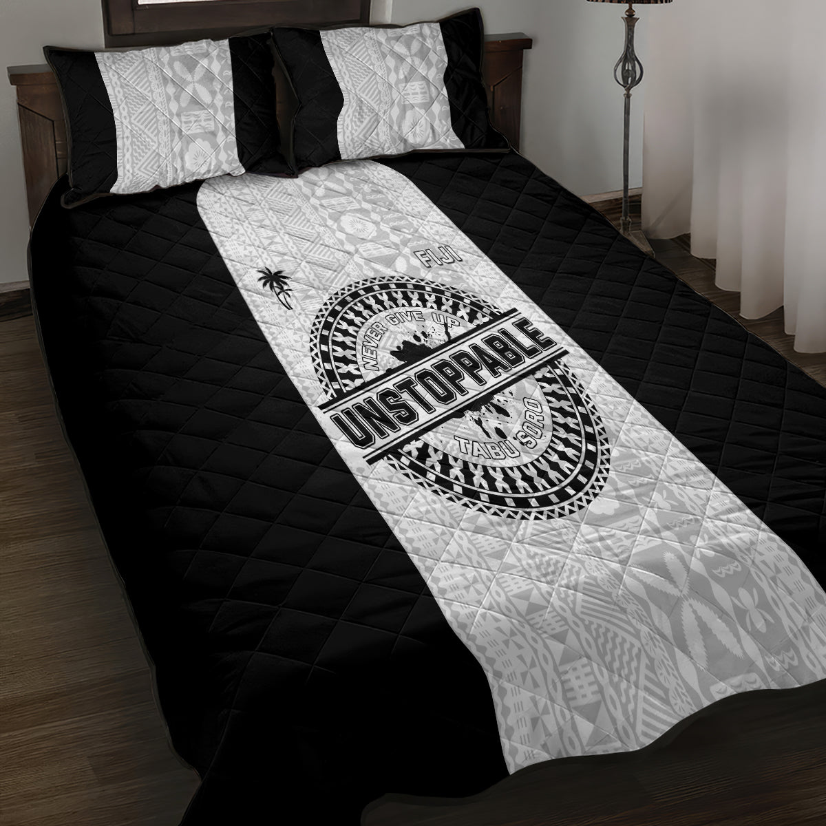 Fiji Obstacle Race 2023 Quilt Bed Set Never Give Up LT05 - Polynesian Pride