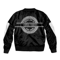 Personalized Fiji Obstacle Race 2023 Sleeve Zip Bomber Jacket Never Give Up LT05 - Polynesian Pride