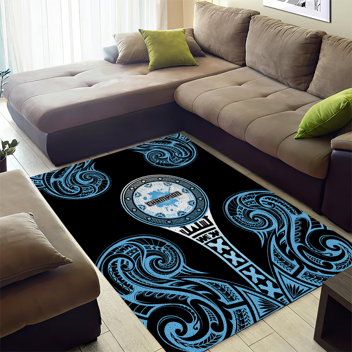 Fiji Obstacle Race 2023 Area Rug Go Champion LT05 - Polynesian Pride