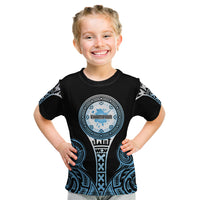 Personalized Fiji Obstacle Race 2023 Kid T Shirt Go Champion LT05 Blue - Polynesian Pride