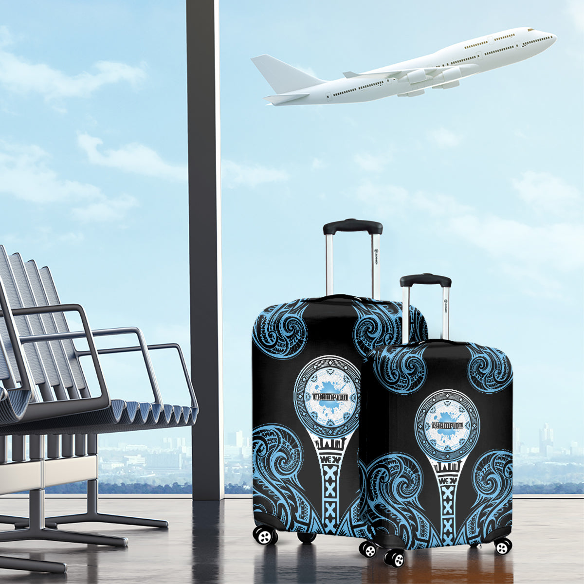 Fiji Obstacle Race 2023 Luggage Cover Go Champion LT05 - Polynesian Pride
