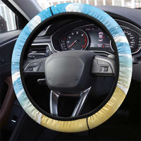 Hawaii Christmas Steering Wheel Cover Funny Macaw Parrot Tropical Vibe