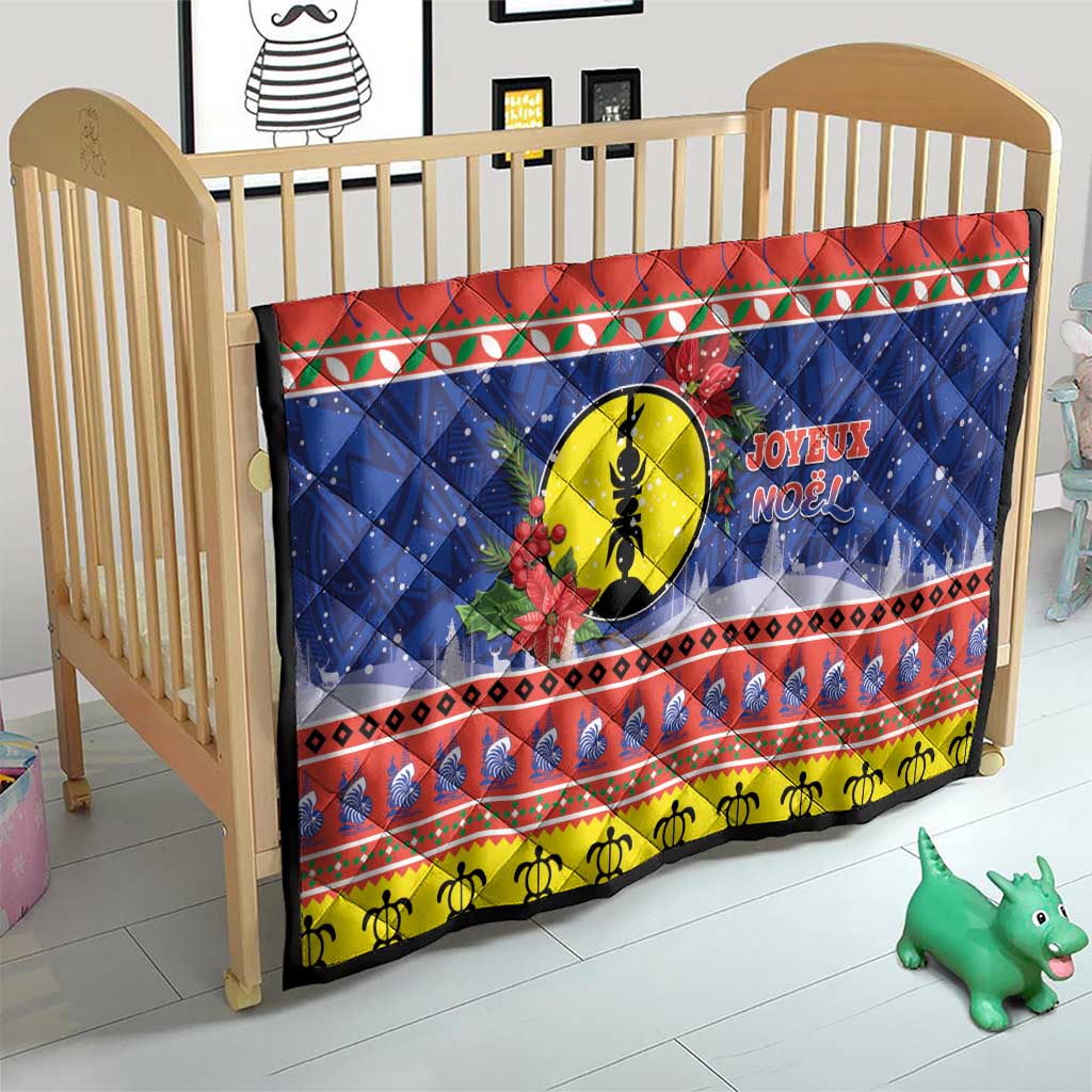 New Caledonia Christmas Quilt Kanaky Poinsettia Joyeux Noel