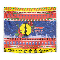 New Caledonia Christmas Tapestry Kanaky Poinsettia Joyeux Noel LT05 - Polynesian Pride