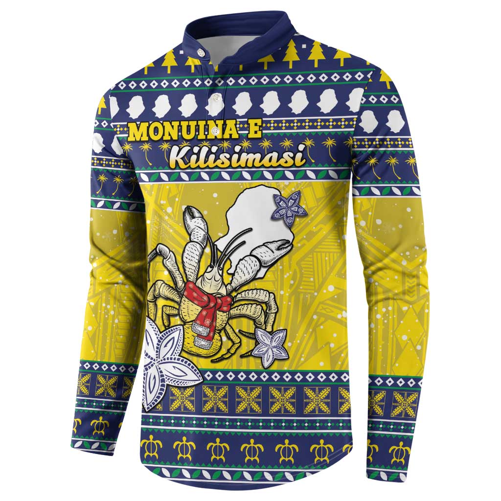 Niue The Rock Christmas Button Sweatshirt Niuean Crab Monuina E Kilisimasi LT05 - Polynesian Pride