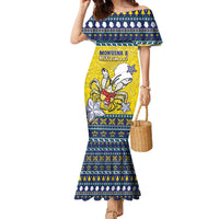 Niue The Rock Christmas Family Matching Mermaid Dress and Hawaiian Shirt Niuean Crab Monuina E Kilisimasi