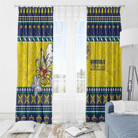 Niue The Rock Christmas Window Curtain Niuean Crab Monuina E Kilisimasi