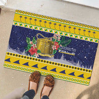 Tokelau Christmas Rubber Doormat Tokelauan Badge Manuia Te Kilihimahi