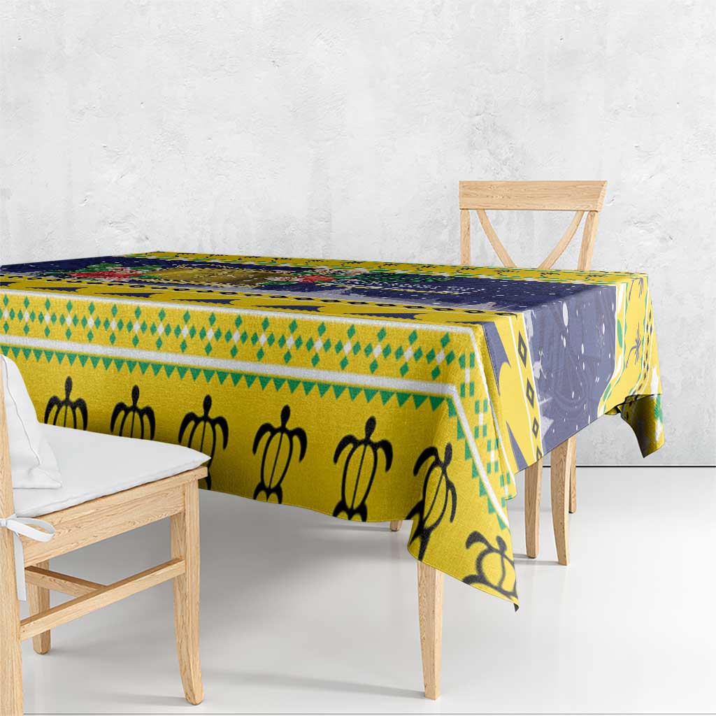 Tokelau Christmas Tablecloth Tokelauan Badge Manuia Te Kilihimahi