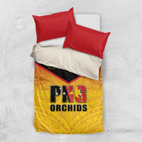 Papua New Guinea Rugby Bedding Set Go Orchids Pacific Champions