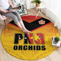 Papua New Guinea Rugby Round Carpet Go Orchids Pacific Champions