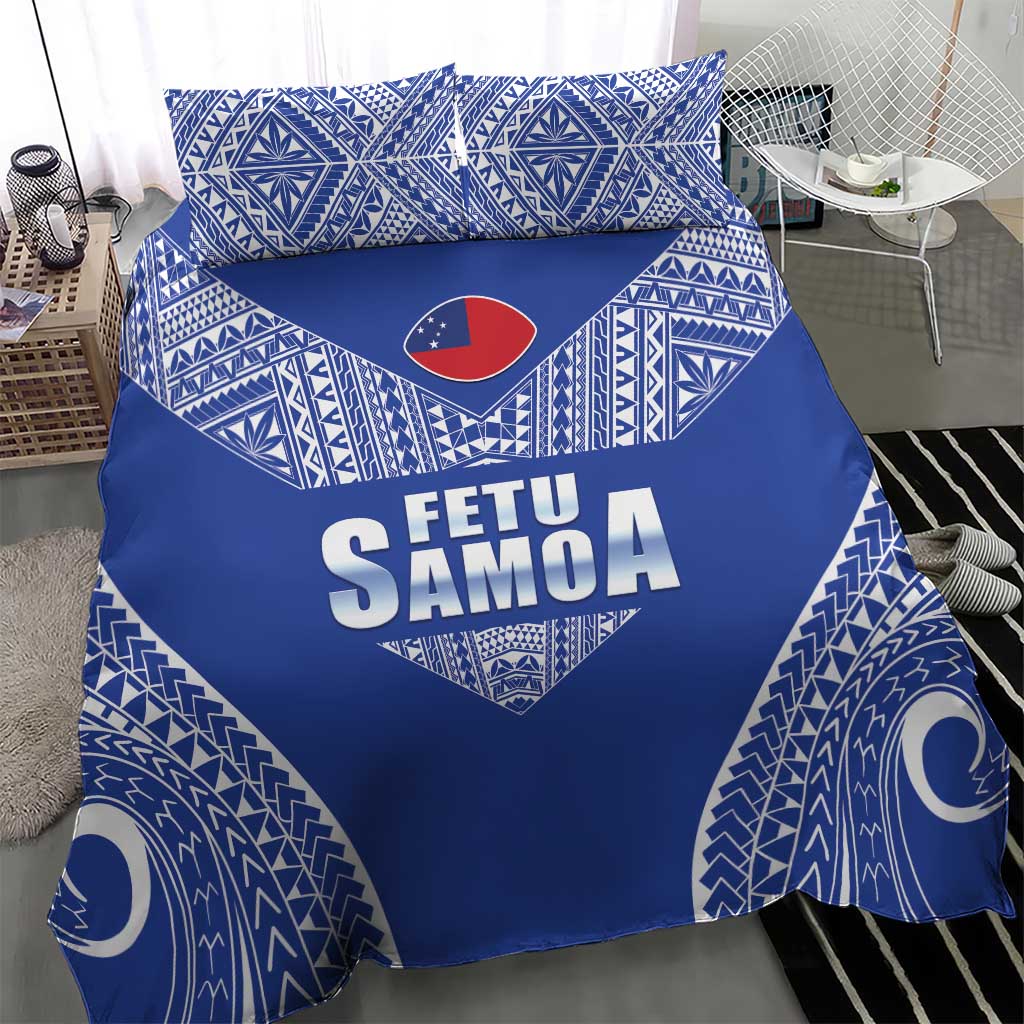Fetu Samoa Rugby Bedding Set Go Champions