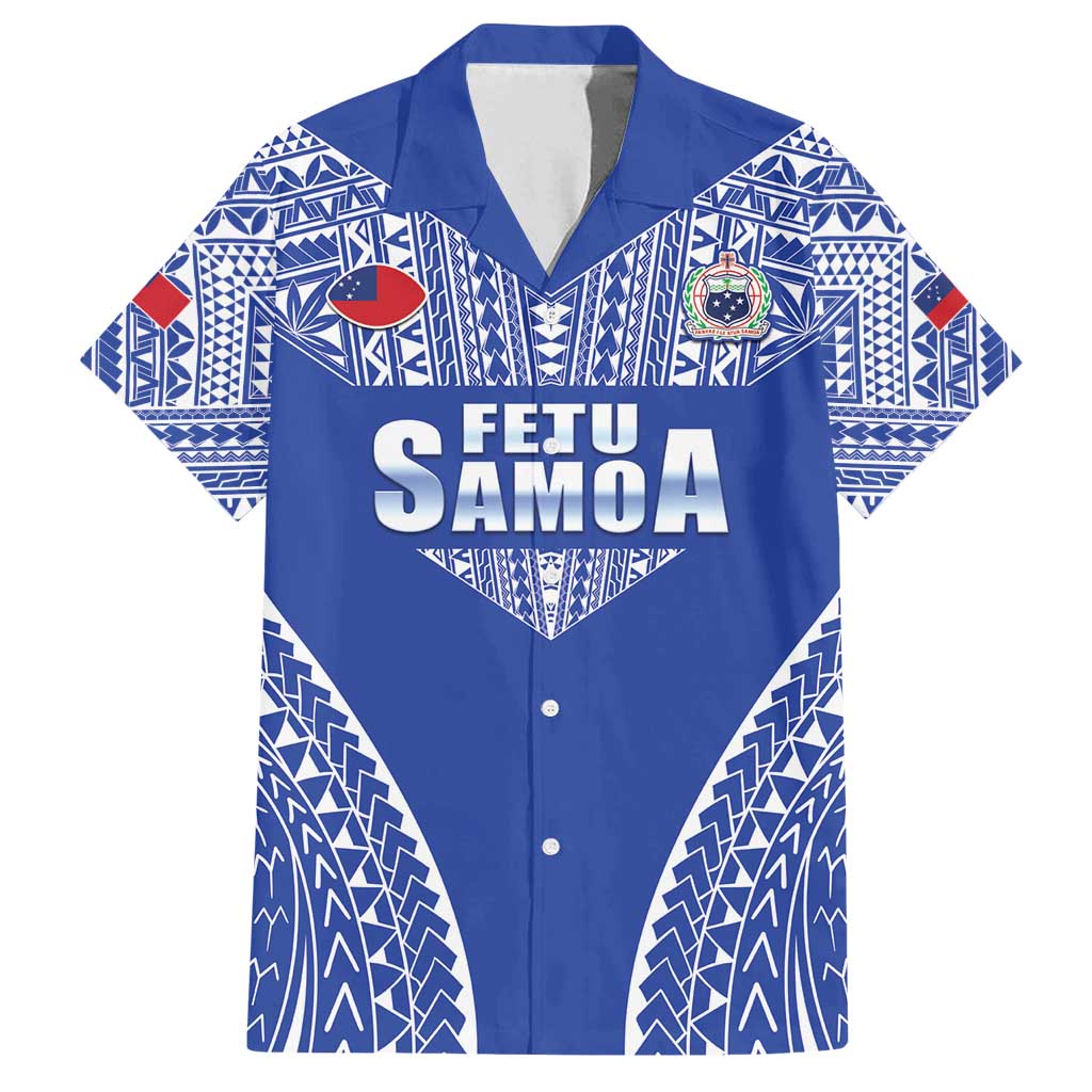 Fetu Samoa Rugby Custom Family Matching Puletasi and Hawaiian Shirt Go Champions