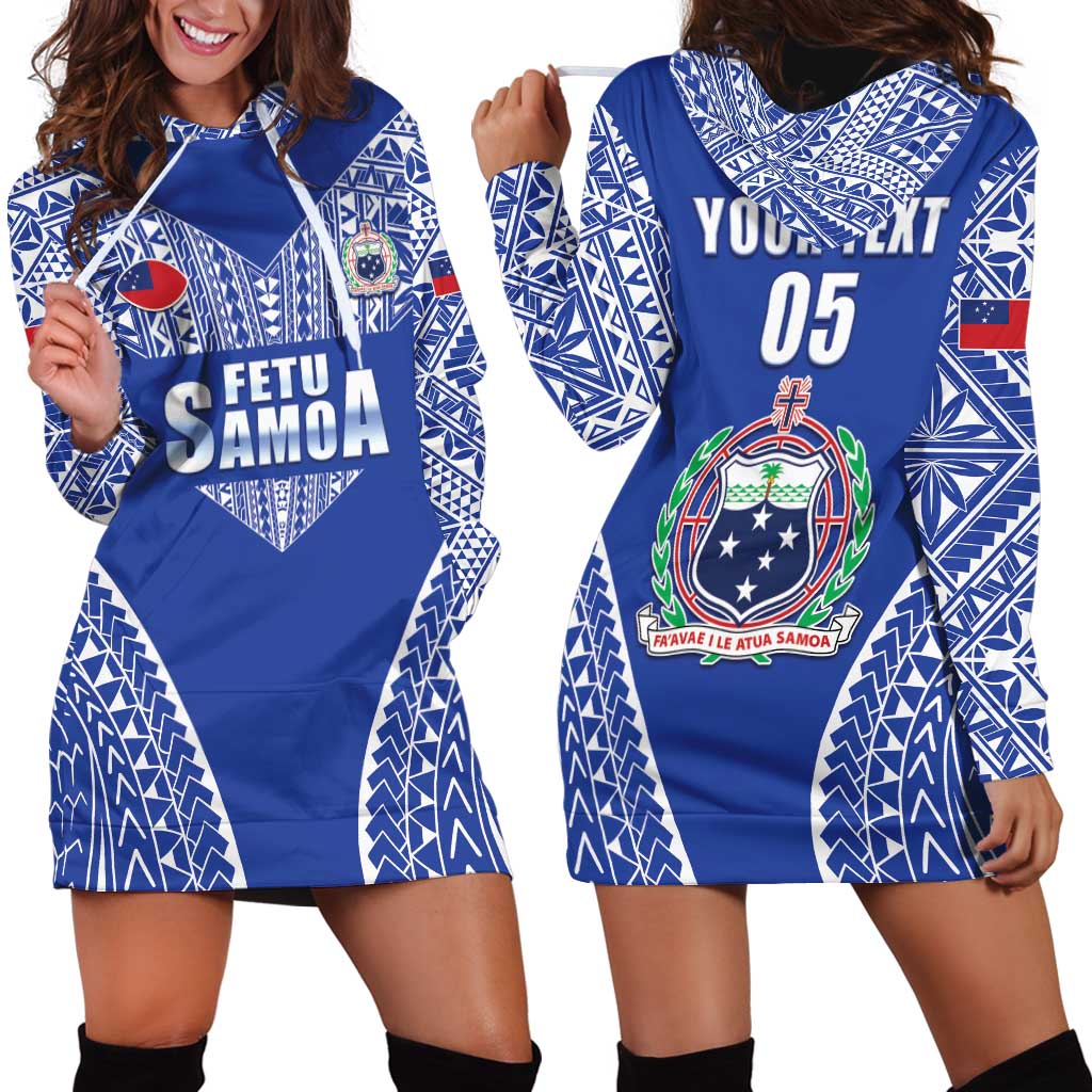Fetu Samoa Rugby Custom Hoodie Dress Go Champions