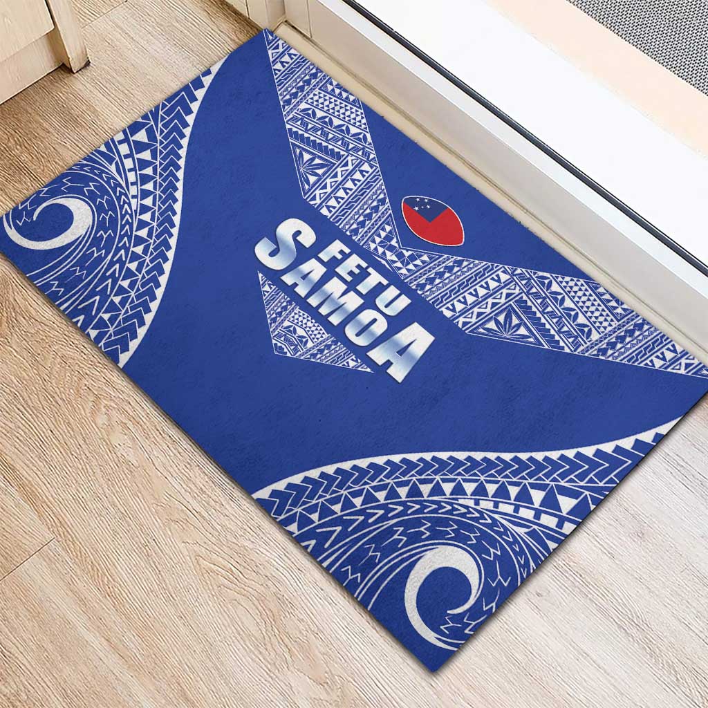 Fetu Samoa Rugby Rubber Doormat Go Champions