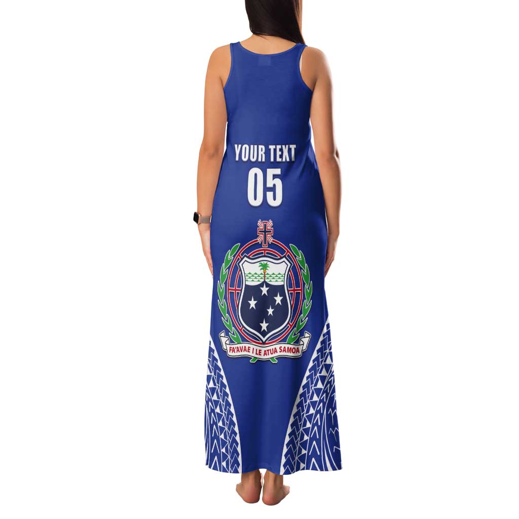 Fetu Samoa Rugby Custom Tank Maxi Dress Go Champions
