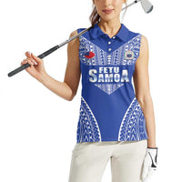 Fetu Samoa Rugby Custom Women Sleeveless Polo Shirt Go Champions