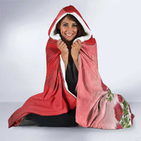 New Zealand Parrot Kaka Hooded Blanket Maori Koru With Pohutukawa Flowers - Polynesian Pride