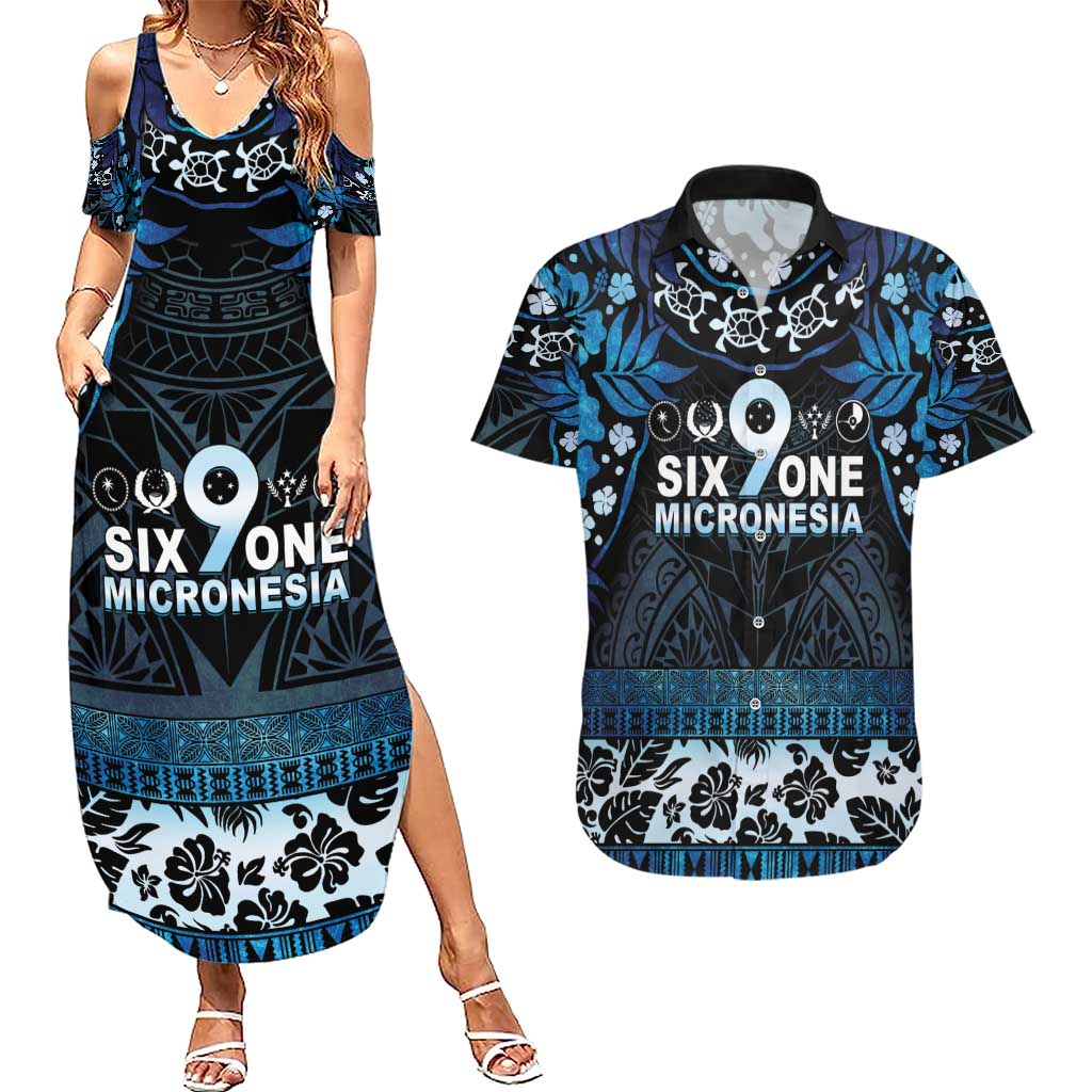 Micronesia FSM 691 Couples Matching Summer Maxi Dress and Hawaiian Shirt Respect Culture