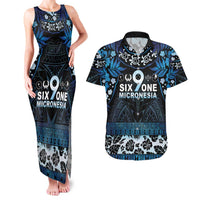 Micronesia FSM 691 Couples Matching Tank Maxi Dress and Hawaiian Shirt Respect Culture