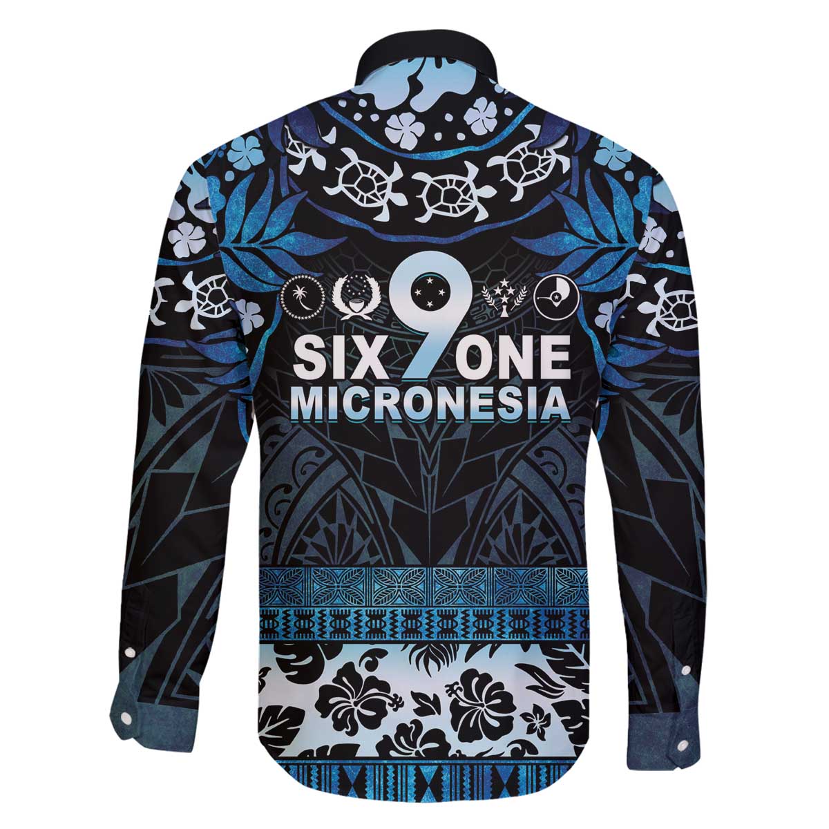 Micronesia FSM 691 Family Matching Off The Shoulder Long Sleeve Dress and Hawaiian Shirt Respect Culture