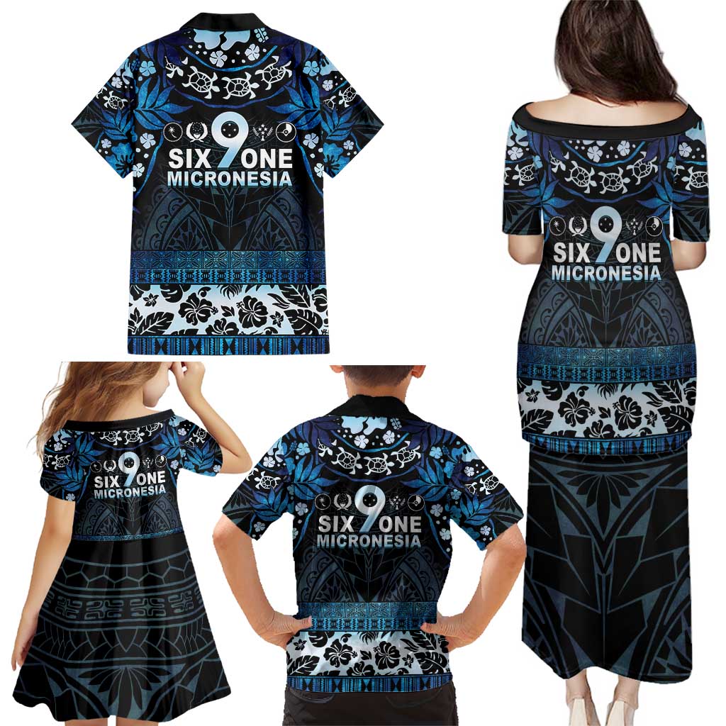 Micronesia FSM 691 Family Matching Puletasi and Hawaiian Shirt Respect Culture