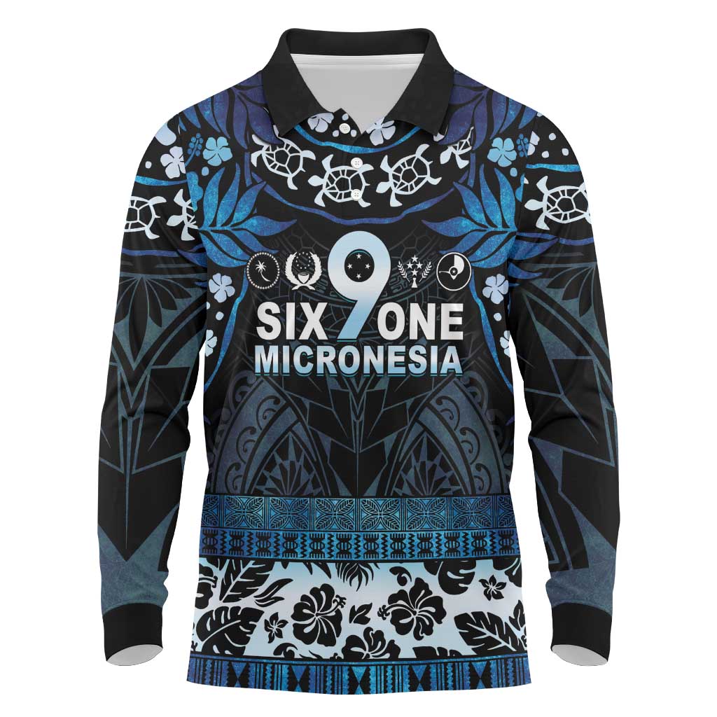 Micronesia FSM 691 Long Sleeve Polo Shirt Respect Culture