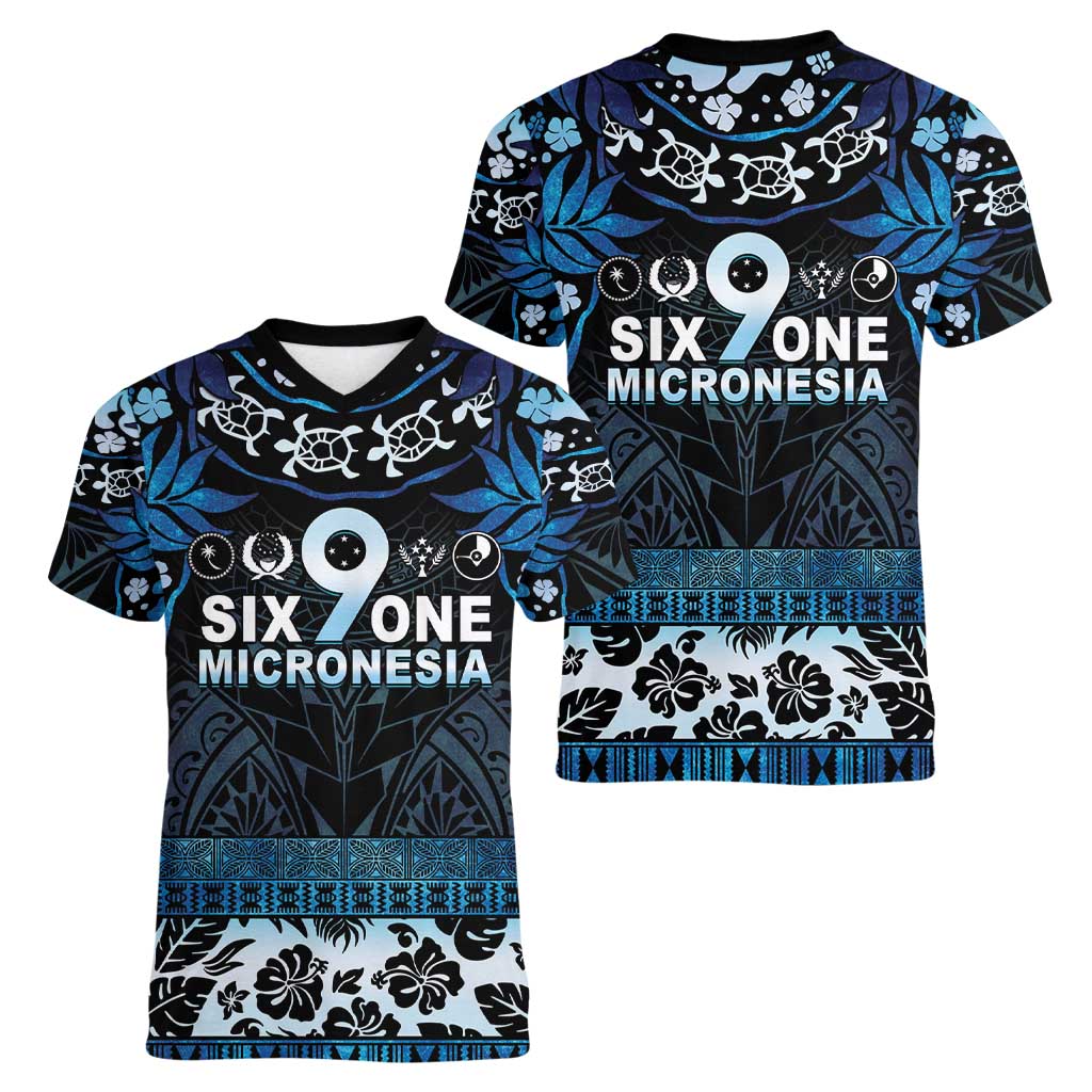 Micronesia FSM 691 Women V-Neck T-Shirt Respect Culture