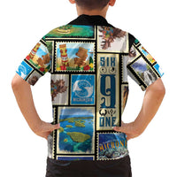 FSM Micronesia Culture Family Matching Long Sleeve Bodycon Dress and Hawaiian Shirt