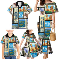 FSM Micronesia Culture Family Matching Mermaid Dress and Hawaiian Shirt
