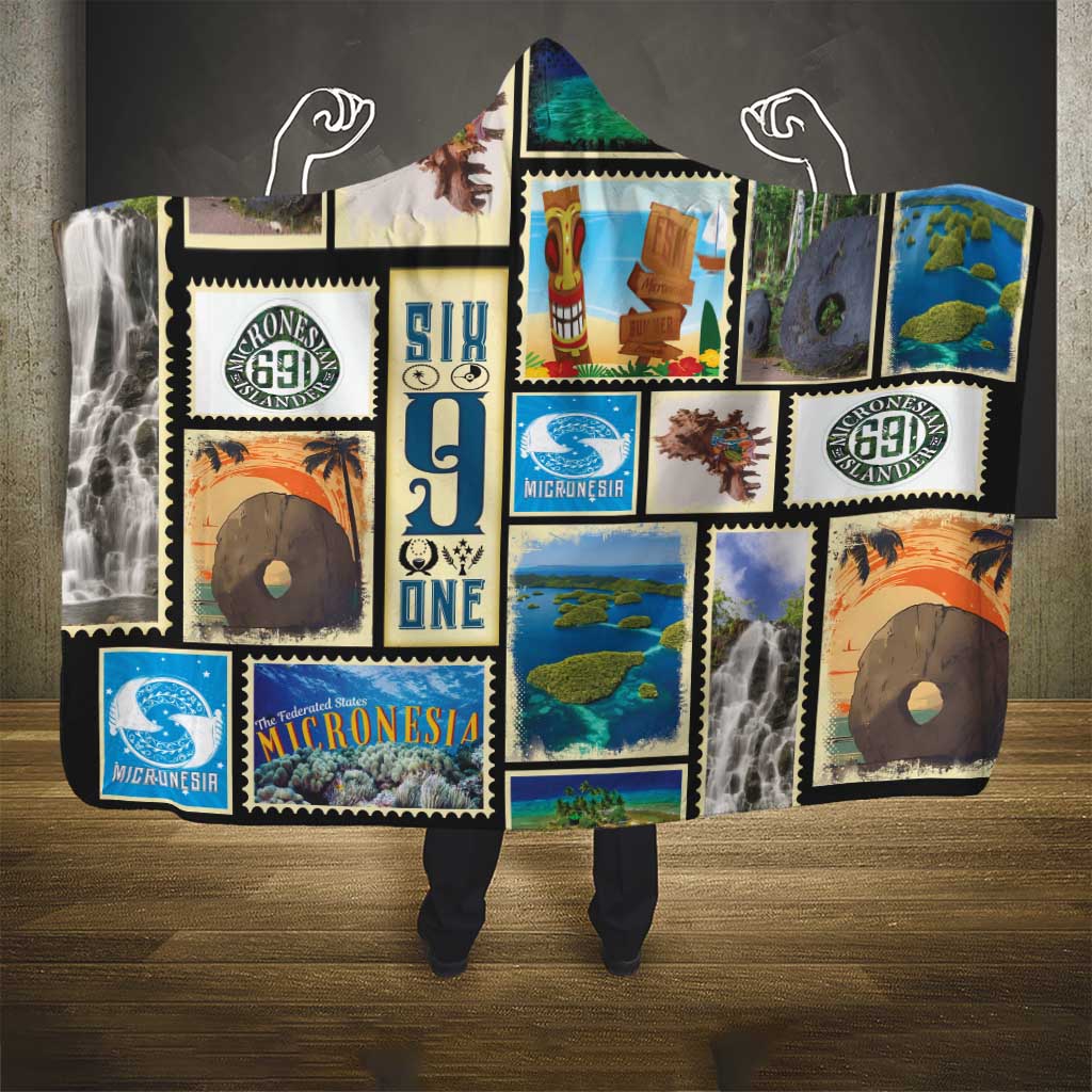 FSM Micronesia Culture Hooded Blanket