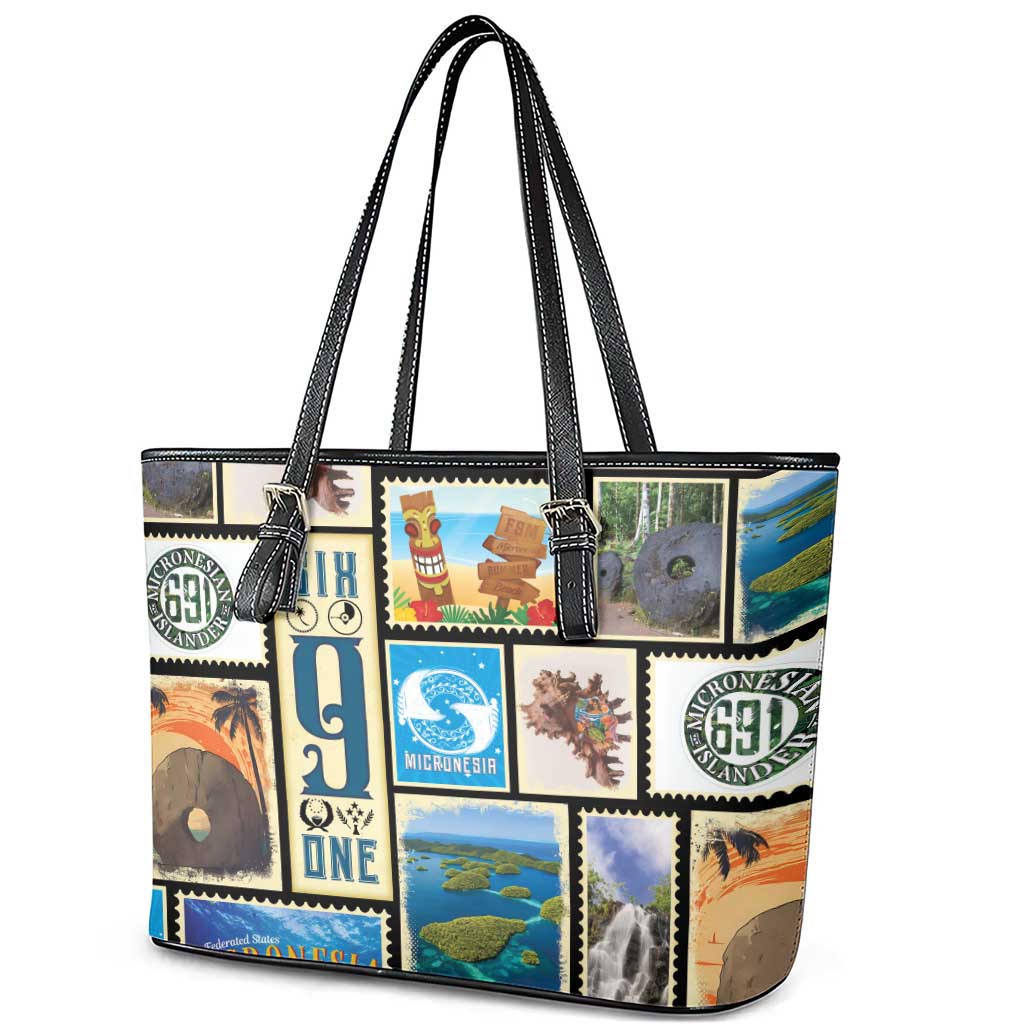 FSM Micronesia Culture Leather Tote Bag